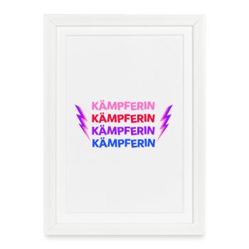 Fighter - You're strong - you can do it! - Framed poster (27 × 37 cm) - white - Front