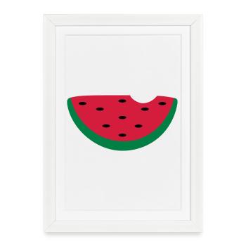 melon - Framed poster (27 × 37 cm) - white - Front