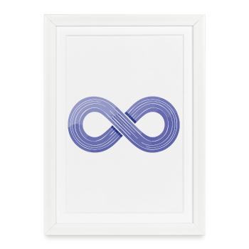 Infinity Flow – Symbol of Agility - Framed poster (27 × 37 cm) - white - Front