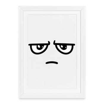 not impressed - Framed poster (27 × 37 cm) - white - Front