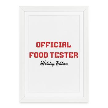 Official - Food Tester - Framed poster (27 × 37 cm) - white - Front