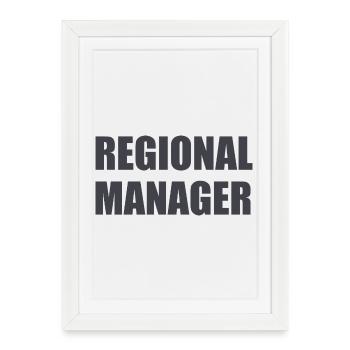 Regional manager - Framed poster (27 × 37 cm) - white - Front