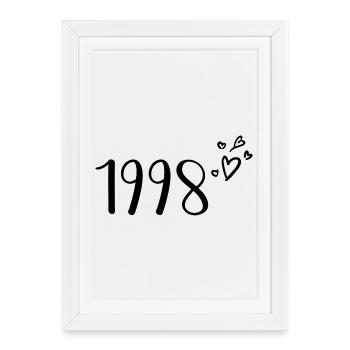 1998 - Framed poster (27 × 37 cm) - white - Front