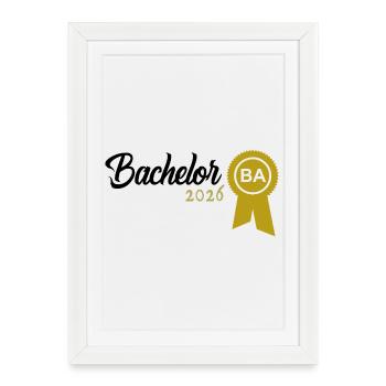 Licence 2026 Remise des diplômes - Affiche encadrée (27 × 37 cm) - blanc - Devant