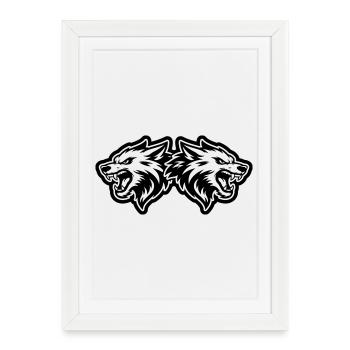 Wolf Pack - Framed poster (27 × 37 cm) - white - Front