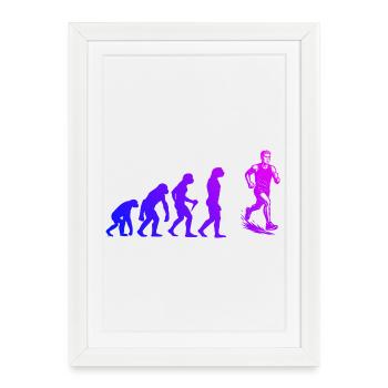 Running perfect for any race - Framed poster (27 × 37 cm) - white - Front