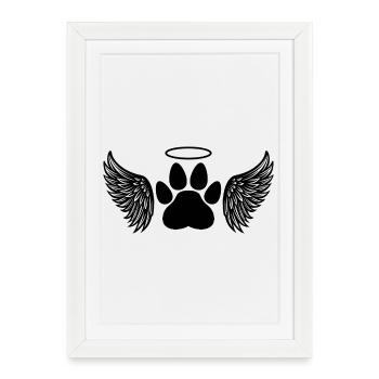 Pet memorial - Framed poster (27 × 37 cm) - white - Front
