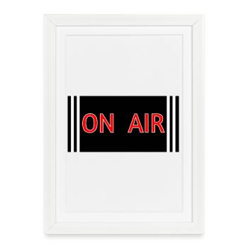 On_Air - Affiche encadrée (27 × 37 cm) - blanc - Devant