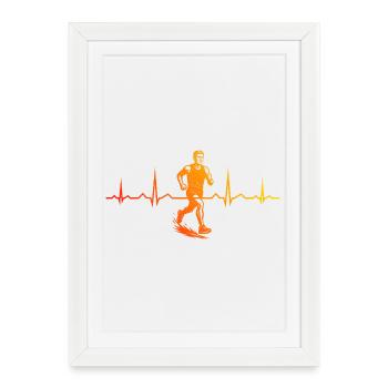 Running perfect for any race - Framed poster (27 × 37 cm) - white - Front