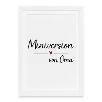 Version miniature de Grandma | Bébé Minime Grandma 2026 - Affiche encadrée (27 × 37 cm) - blanc - Devant