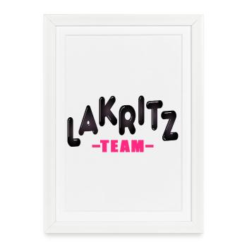 Team Liquorice - Framed poster (27 × 37 cm) - white - Front