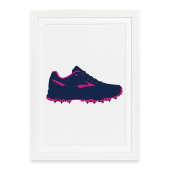 Golf Shoe Sport Graphic - Framed poster (27 × 37 cm) - white - Front