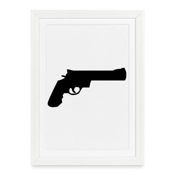 weapon - Framed poster (27 × 37 cm) - white - Front