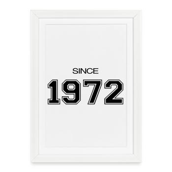 Birthday gift 1972 - Framed poster (27 × 37 cm) - white - Front