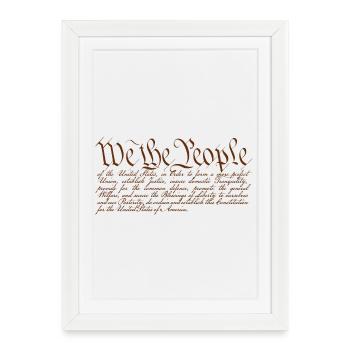 We the People - Framed poster (27 × 37 cm) - white - Front