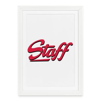 2541614 15210757 staff - Framed poster (27 × 37 cm) - white - Front