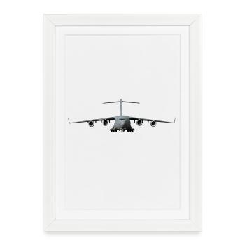 C-17 - Framed poster (27 × 37 cm) - white - Front