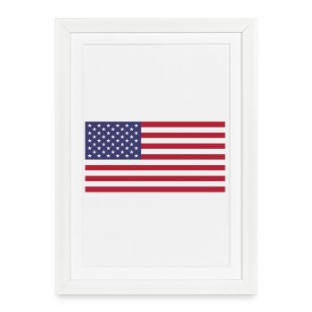 Show off your colors - United States - Framed poster (27 × 37 cm) - white - Front