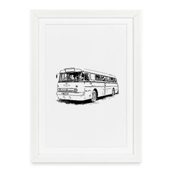 Icare 66 - Affiche encadrée (27 × 37 cm) - blanc - Devant
