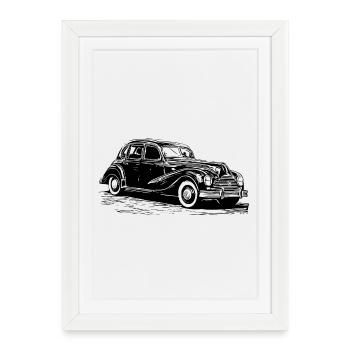 EMW 340/2 break - Affiche encadrée (27 × 37 cm) - blanc - Devant