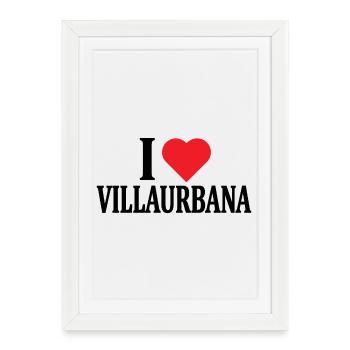 t-shirt J’adore Villaurbana t-shirt Sardaigne - Affiche encadrée (27 × 37 cm) - blanc - Devant