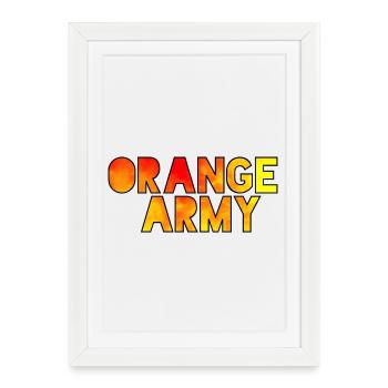 La légion orange pour les vrais fans des Pays-Bas # - Affiche encadrée (27 × 37 cm) - blanc - Devant