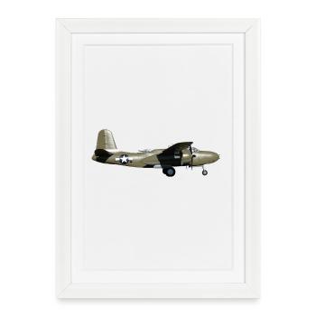 A-20 Havoc - Affiche encadrée (27 × 37 cm) - blanc - Devant