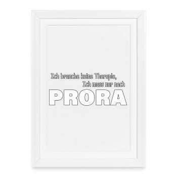 Thérapie PRORA - Affiche encadrée (27 × 37 cm) - blanc - Devant