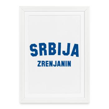 ZRENJANIN, Serbie, Serbie - Affiche encadrée (27 × 37 cm) - blanc - Devant