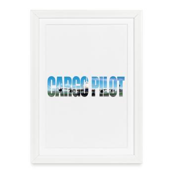 Cargo pilot - Framed poster (27 × 37 cm) - white - Front