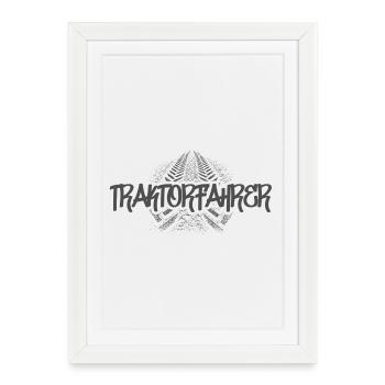 Conducteur de tracteur - Affiche encadrée (27 × 37 cm) - blanc - Devant