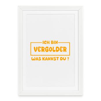 Gilding as a profession - Framed poster (27 × 37 cm) - white - Front