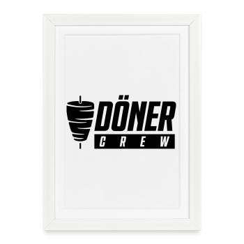 L’équipe Döner - Affiche encadrée (27 × 37 cm) - blanc - Devant