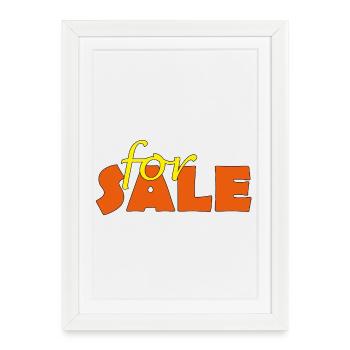 for sale - Framed poster (27 × 37 cm) - white - Front