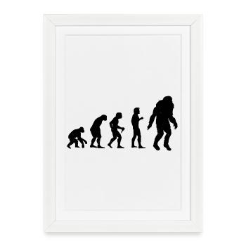 Bigfoot Sasquatch Hide And Seek Sayings - Framed poster (27 × 37 cm) - white - Front