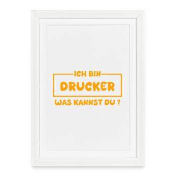 Occupation: Printer - Framed poster (27 × 37 cm) - white - Front
