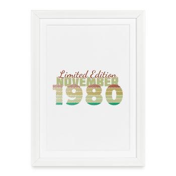 45e anniversaire Édition limitée (SCR) 11/1980 - Affiche encadrée (27 × 37 cm) - blanc - Devant