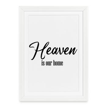 Le paradis est notre foyer – L’espoir en Christ - Affiche encadrée (27 × 37 cm) - blanc - Devant