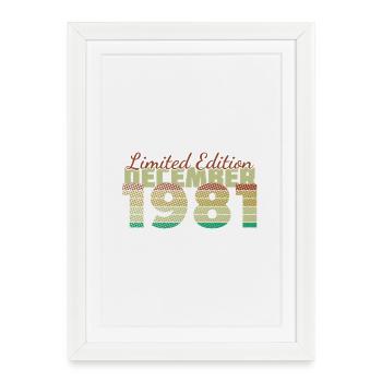 44e anniversaire Édition Limitée (SCR) 12/1981 - Affiche encadrée (27 × 37 cm) - blanc - Devant