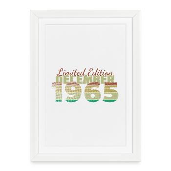 60e anniversaire Édition limitée (SCR) 12/1965 - Affiche encadrée (27 × 37 cm) - blanc - Devant