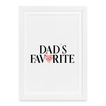 Lieblingskind_Papas_Liebling_- - Affiche encadrée (27 × 37 cm) - blanc - Devant