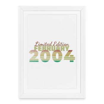 22nd Birthday Limited Edition (SCR) 02/2004 - Framed poster (27 × 37 cm) - white - Front