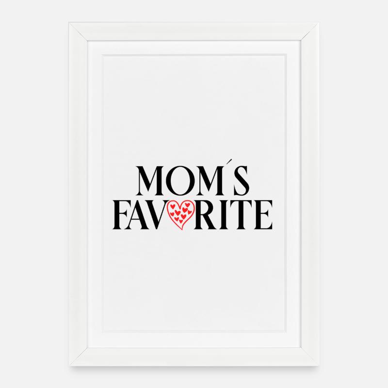 Lieblingskind - Gerahmtes Poster (27 × 37 cm) - Weiß