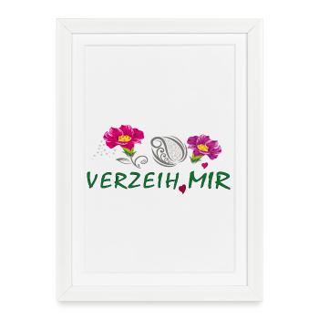 Pardonne-moi - Affiche encadrée (27 × 37 cm) - blanc - Devant