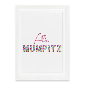 All nonsense - confetti - vocabulary - Framed poster (27 × 37 cm) - white - Front