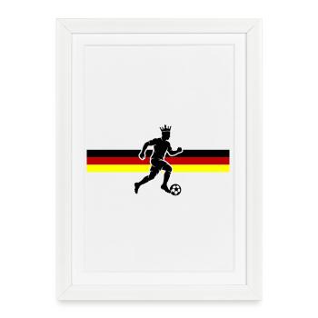 Soccer Germany Soccer Flag - Framed poster (27 × 37 cm) - white - Front
