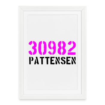 30982_Pattensen - Framed poster (27 × 37 cm) - white - Front