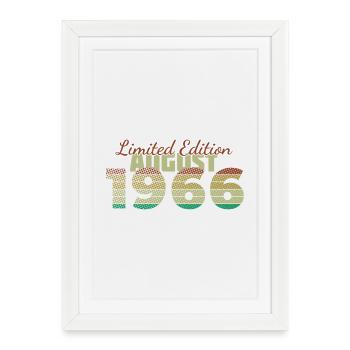 60th Anniversary Limited Edition (SCR) 08/1966 - Framed poster (27 × 37 cm) - white - Front