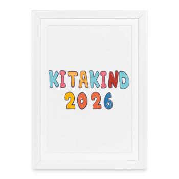Kita Kind 2026 - Framed poster (27 × 37 cm) - white - Front