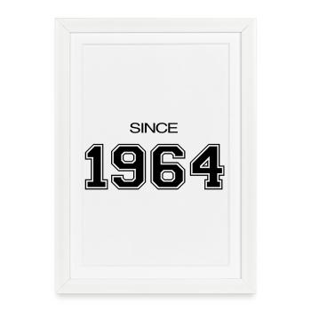 1964 birthday gift - Framed poster (27 × 37 cm) - white - Front